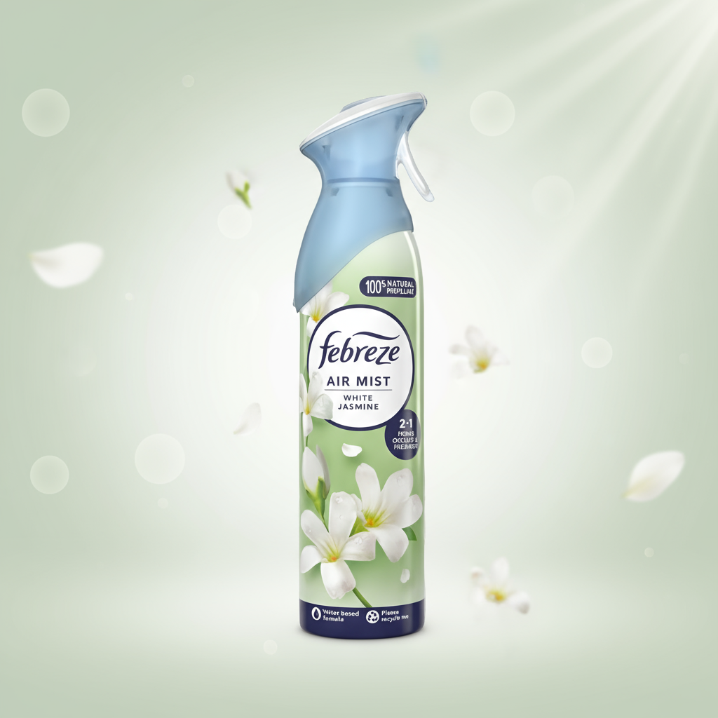 FEBREZE AIR MIST WHITE JASMINE 185ML.
