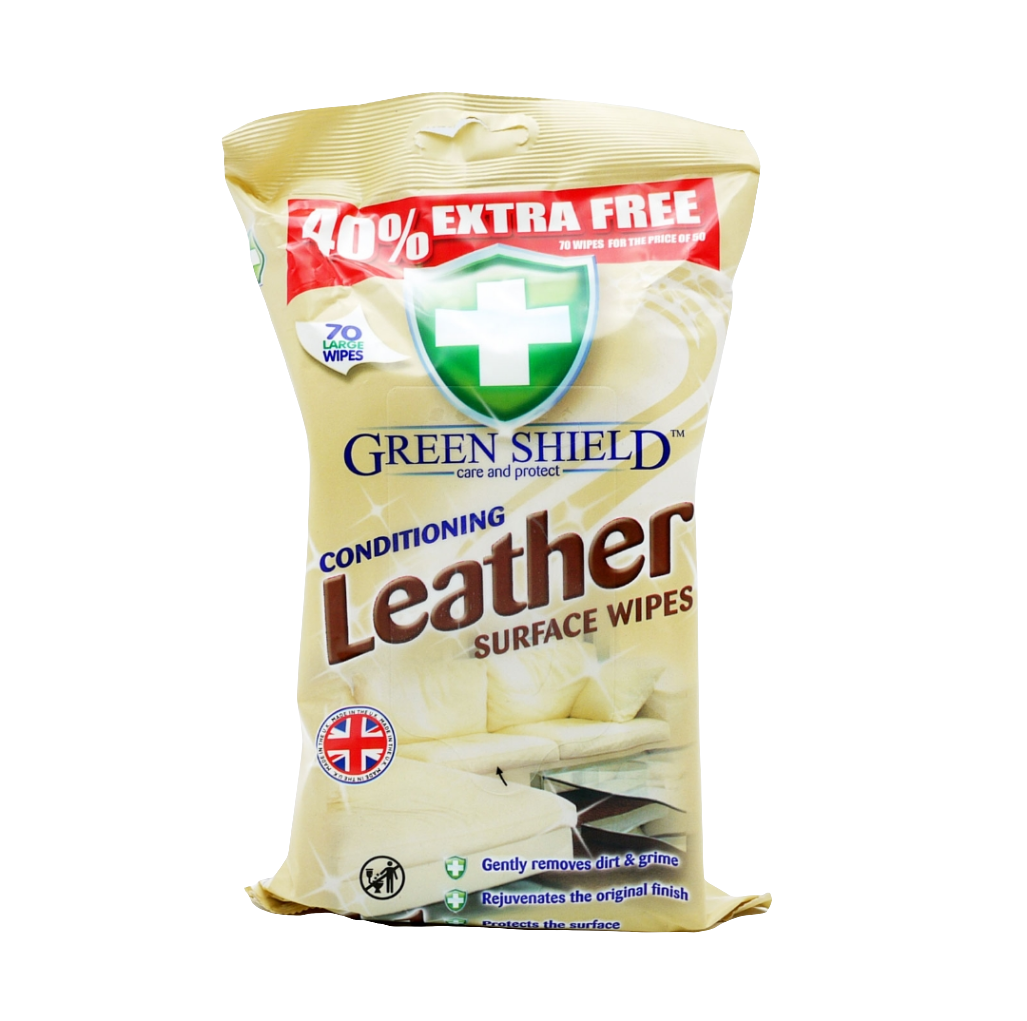 GREENSHIELD WIPE LEATHER CONDITION 08/26 70's