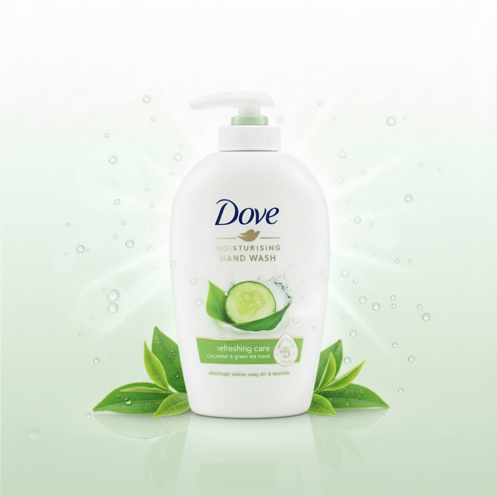 DOVE HANDWASH REFRESHING CARE CUCUMBER 250ML.