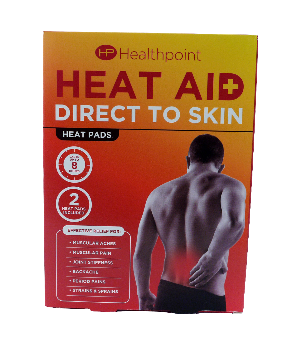 HEAT AID HEAT PATCH DIRECT TO SKIN 2PK