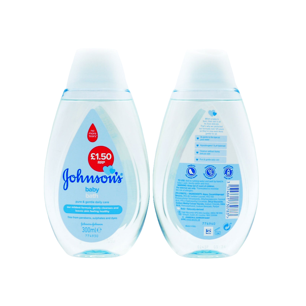 J&J BABY BATH 300ML