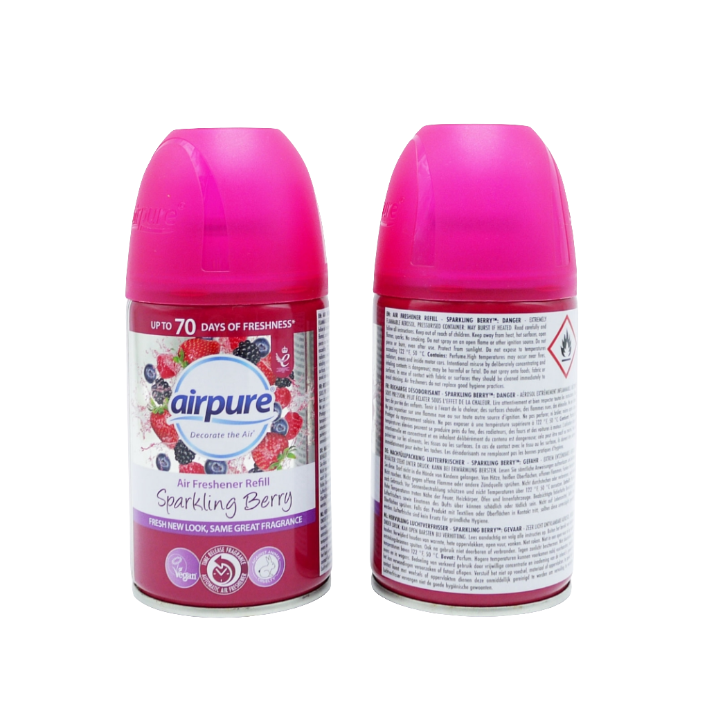 AIRPURE AIR FRESH AUTO REFILL BERRY. 250ML