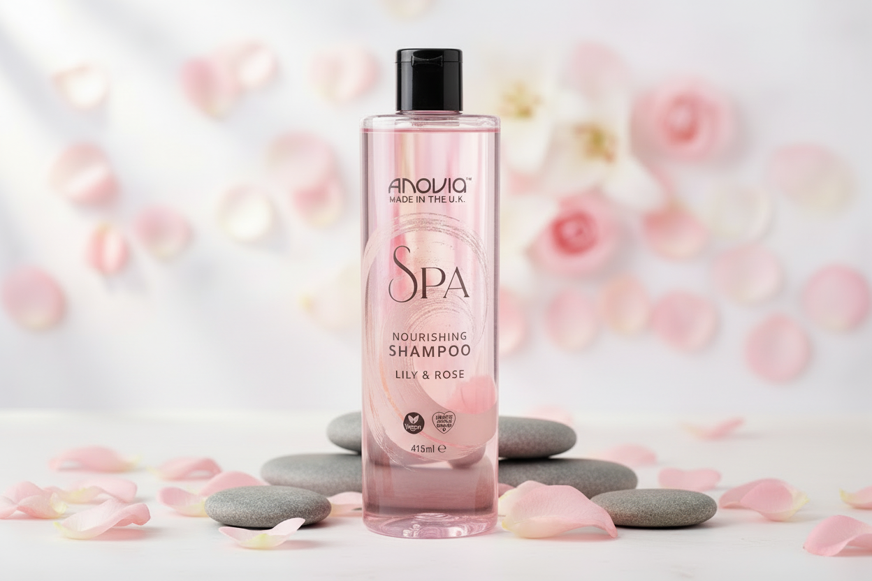 ANOVIA SHAMPOO SPA LILY AND ROSE 415ML.