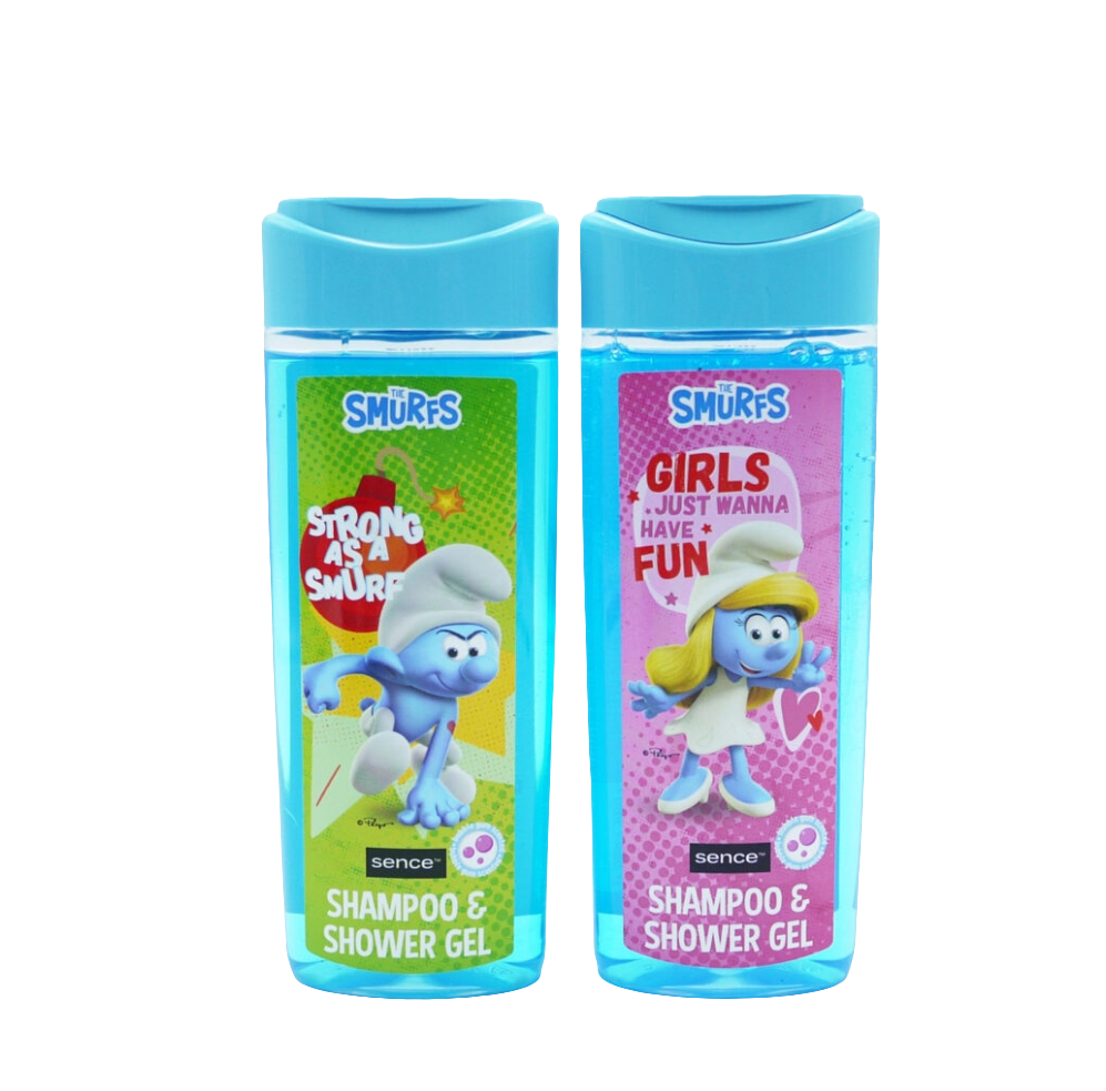 SMURFS SHAMPOO & SHOWER GEL 2 ASSORTED 210ML