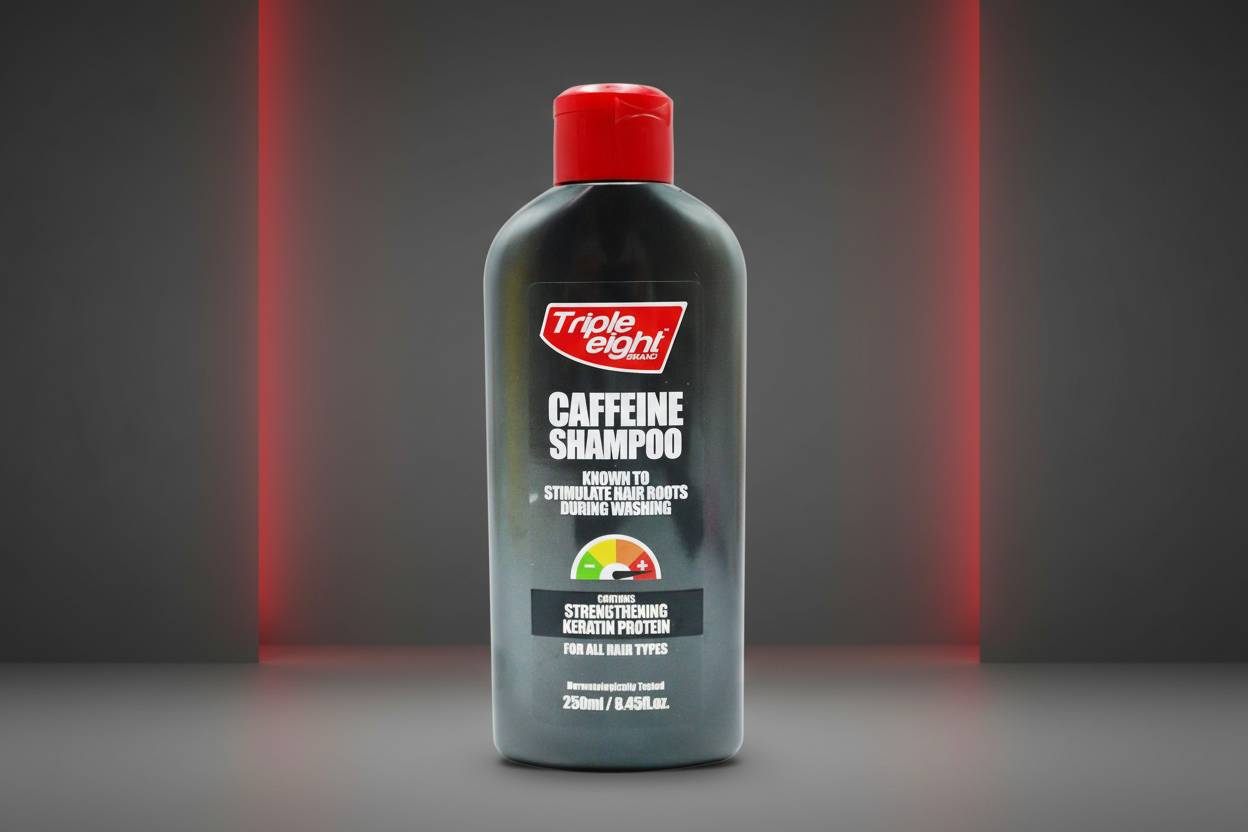 TRIPLE EIGHT CAFFEINE SHAMPOO 250ML.
