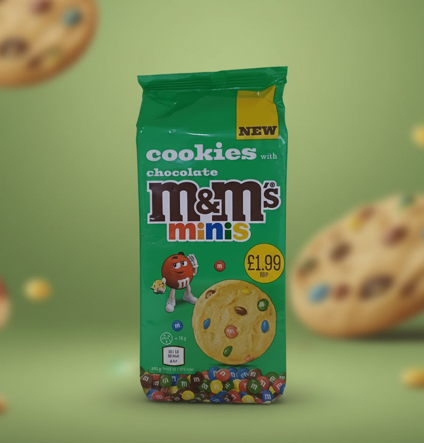 M & M CHOCOLATE COOKIES MINIS 144GM