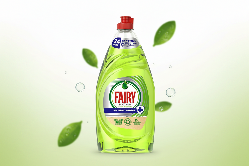 Fairy Dish Washing Liquid Platinum Antibacterial 820ml