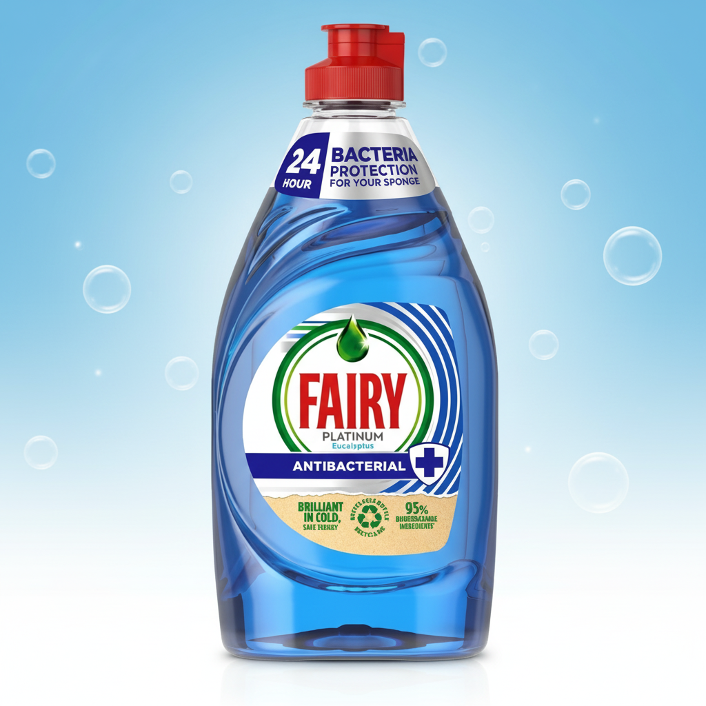 FAIRY LIQUID PLATINUM QUICK WASH ANTI-BACTERIAL 383ML