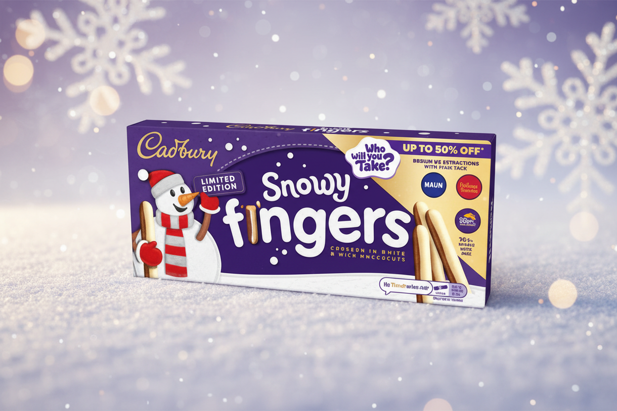 CADBURY MINI SNOWY FINGERS 96.5G