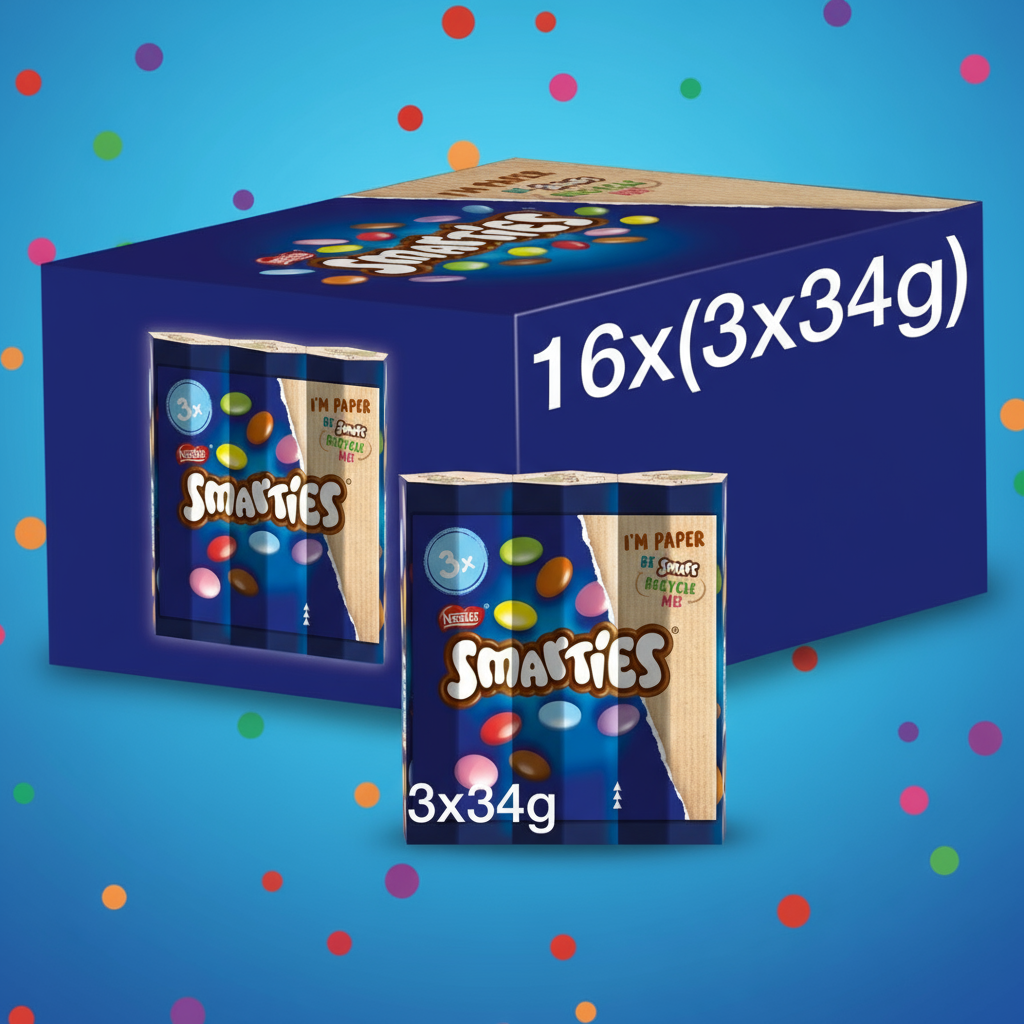 NESTLE SMARTIES 3PKT X 34GM