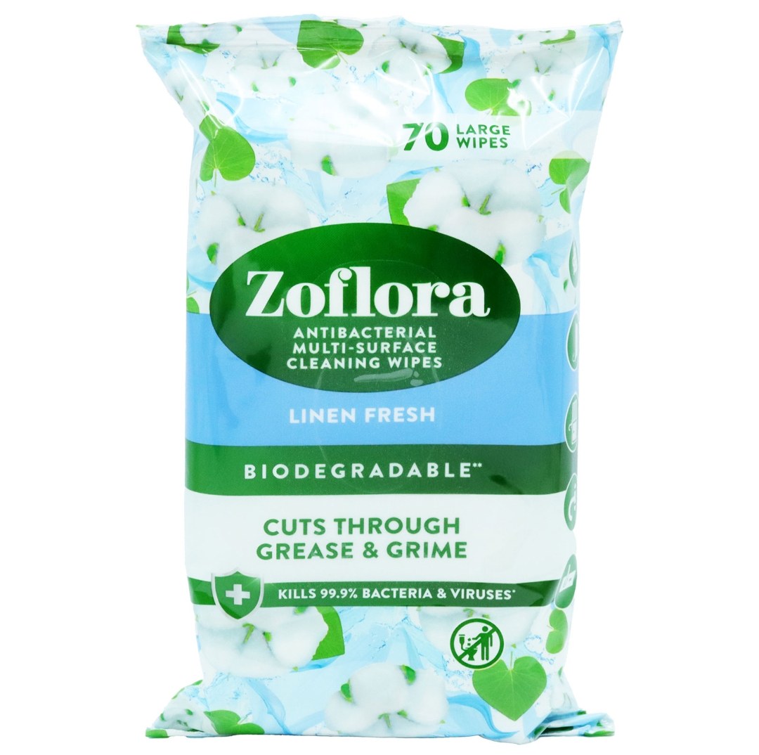 ZOFLORA LINEN FRESH WIPES 10/25 70's