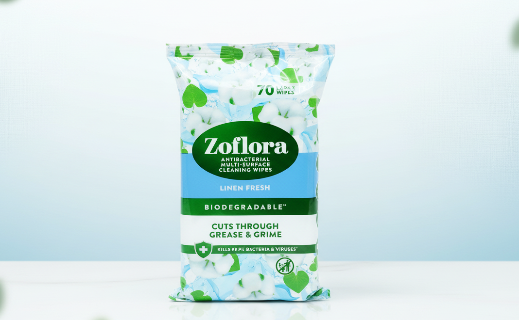 ZOFLORA LINEN FRESH WIPES 10/25 70's