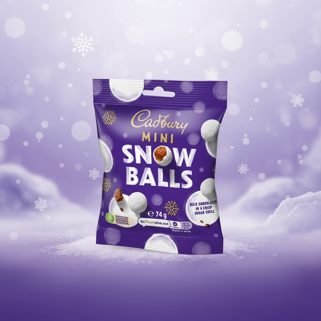 CADBURY DAIRY MILK SNOW BALLS BAG 74GM