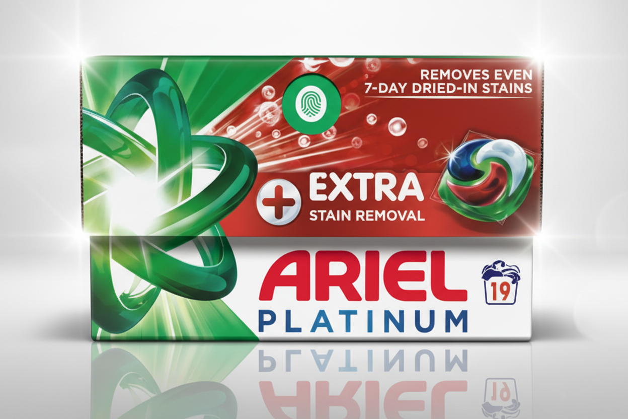 ARIEL PODS PLATINUM STAIN REMOVER 19W