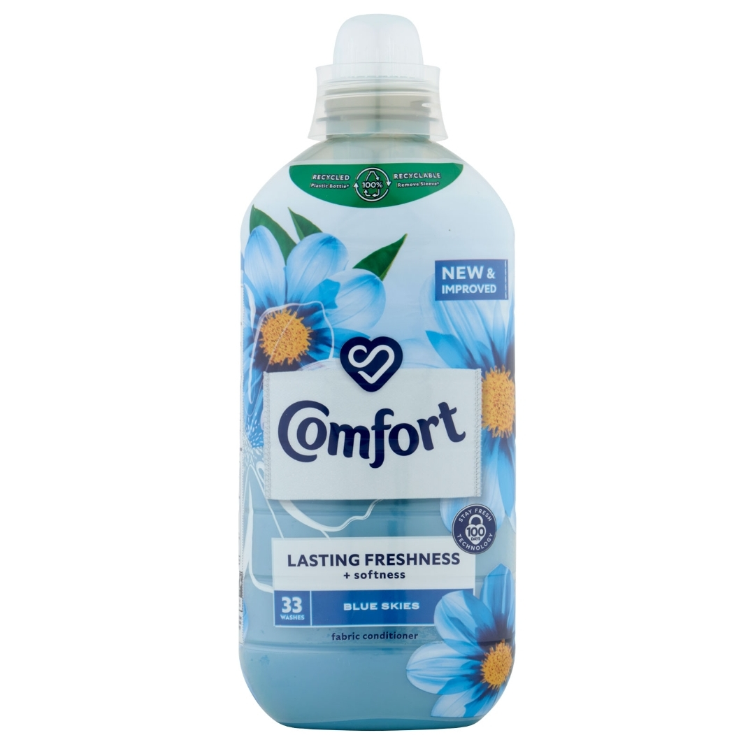 COMFORT FABRIC CONDITIONER BLUE SKIES 33W 990ML