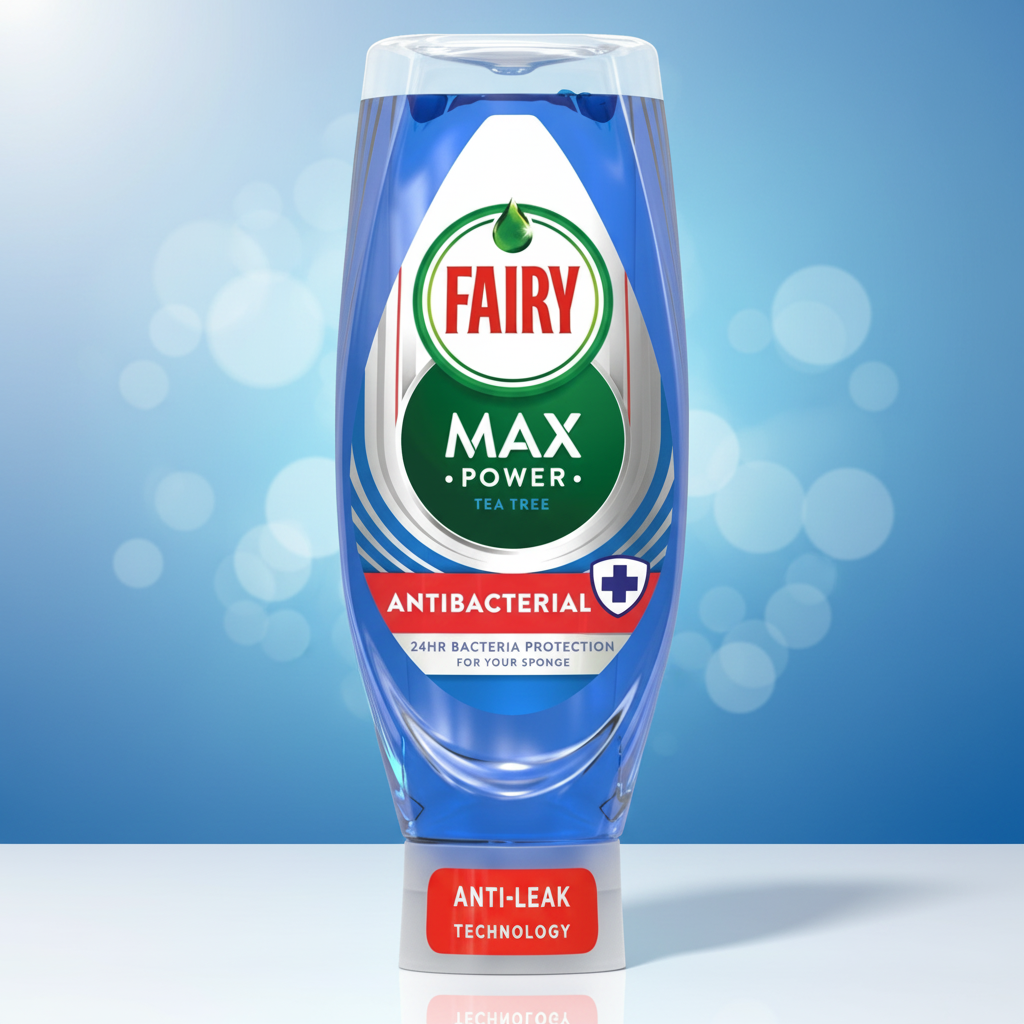 FAIRY LIQUID MAX POWER ANTI BACTERIAL TEA TREE 640ML