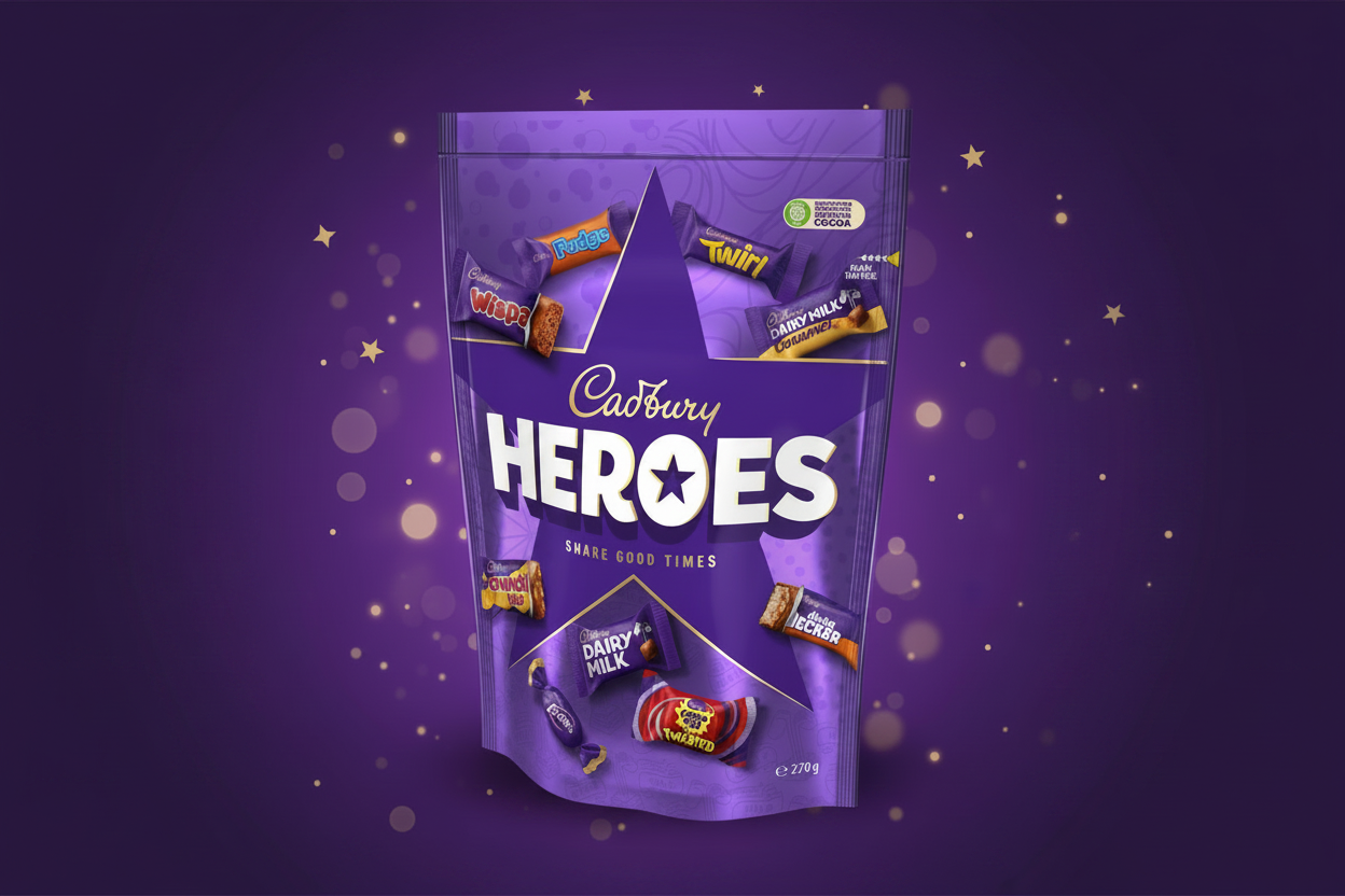 CADBURY HEROES POUCH 270GM