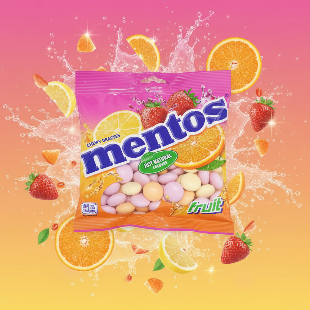 MENTOS FRUITS NATURAL 150GM