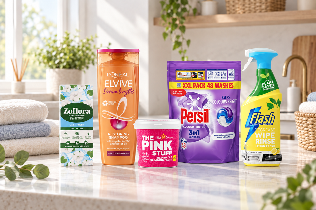 Everyday essentials, easy to find