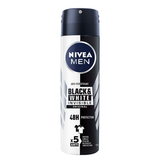 NIVEA MEN A/P INVISIBLE BLACK & WHITE 150ML