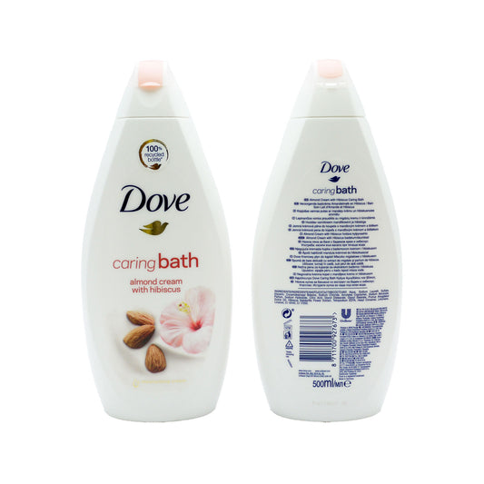 DOVE CREAM BATH ALMOND & HIBISCUS PAMPERING 500ML.