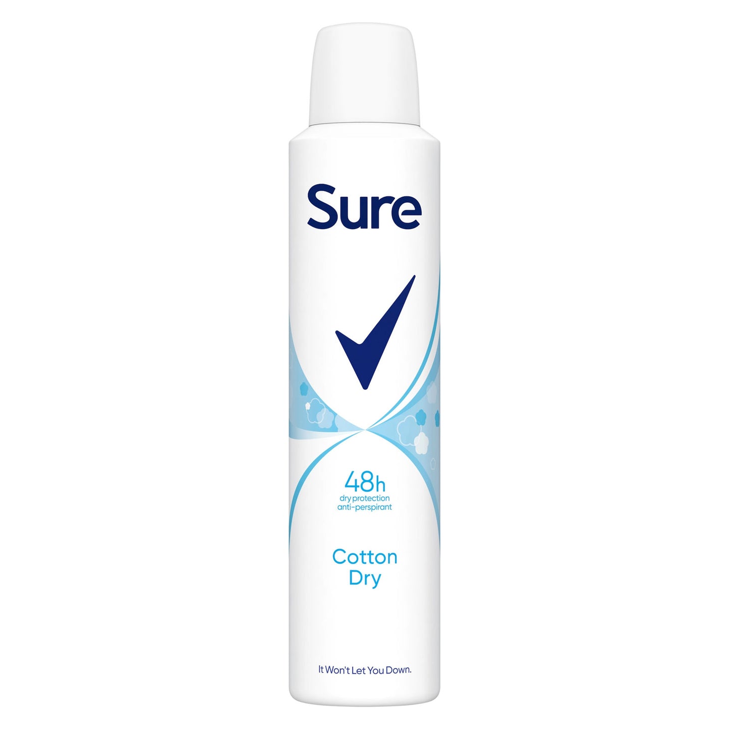 SURE DEODORANT COTTON DRY WOMEN 250ML.