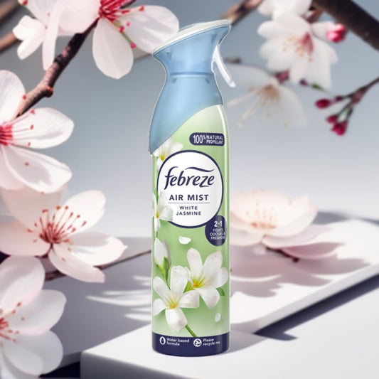 FEBREZE AIR MIST WHITE JASMINE 185ML.