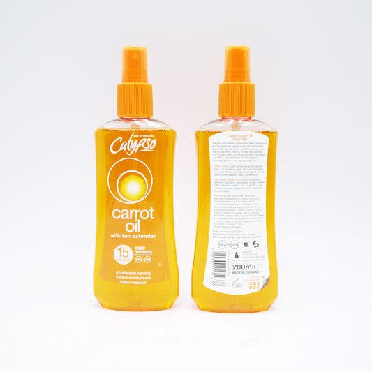 CALYPSO CARROT OIL WITH TAN EXTENDER SPF15 200ML.