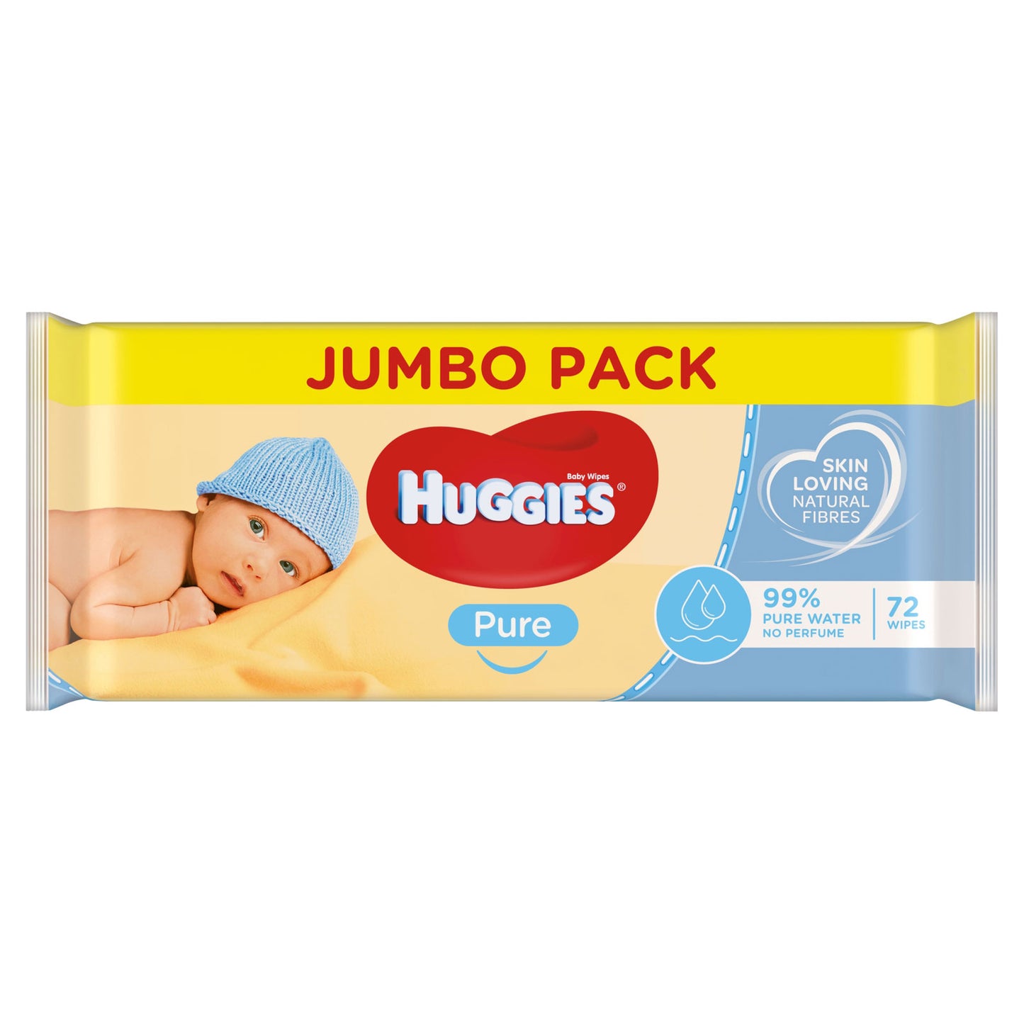 HUGGIES BABY WIPES PURE 72'S