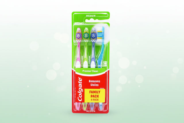 Colgate Toothbrush Premier Clean 4 Pack