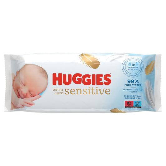 HUGGIES BABY WIPES EXTRA CARE 56'S