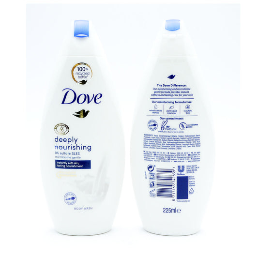 DOVE BODYWASH DEEPLY NOURISHING 225ML.