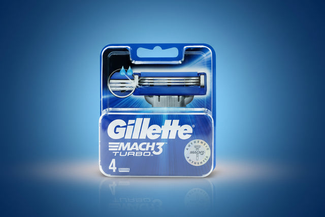 GILLETTE MACH 3 TURBO BLADES 4'S.
