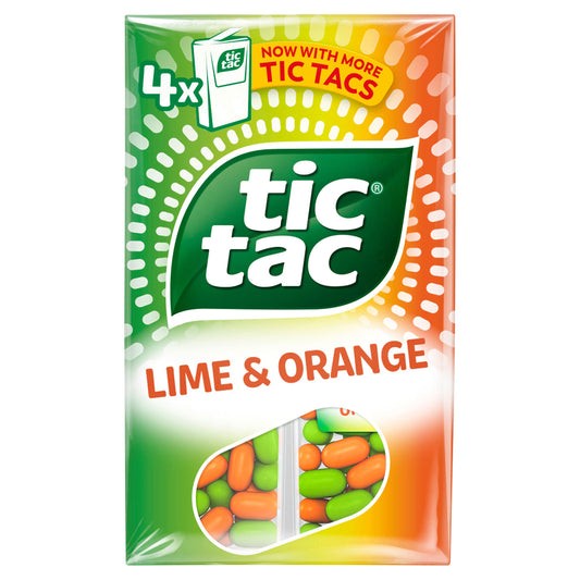 TIC TAC LIME & ORANGE 4PACK 64GM