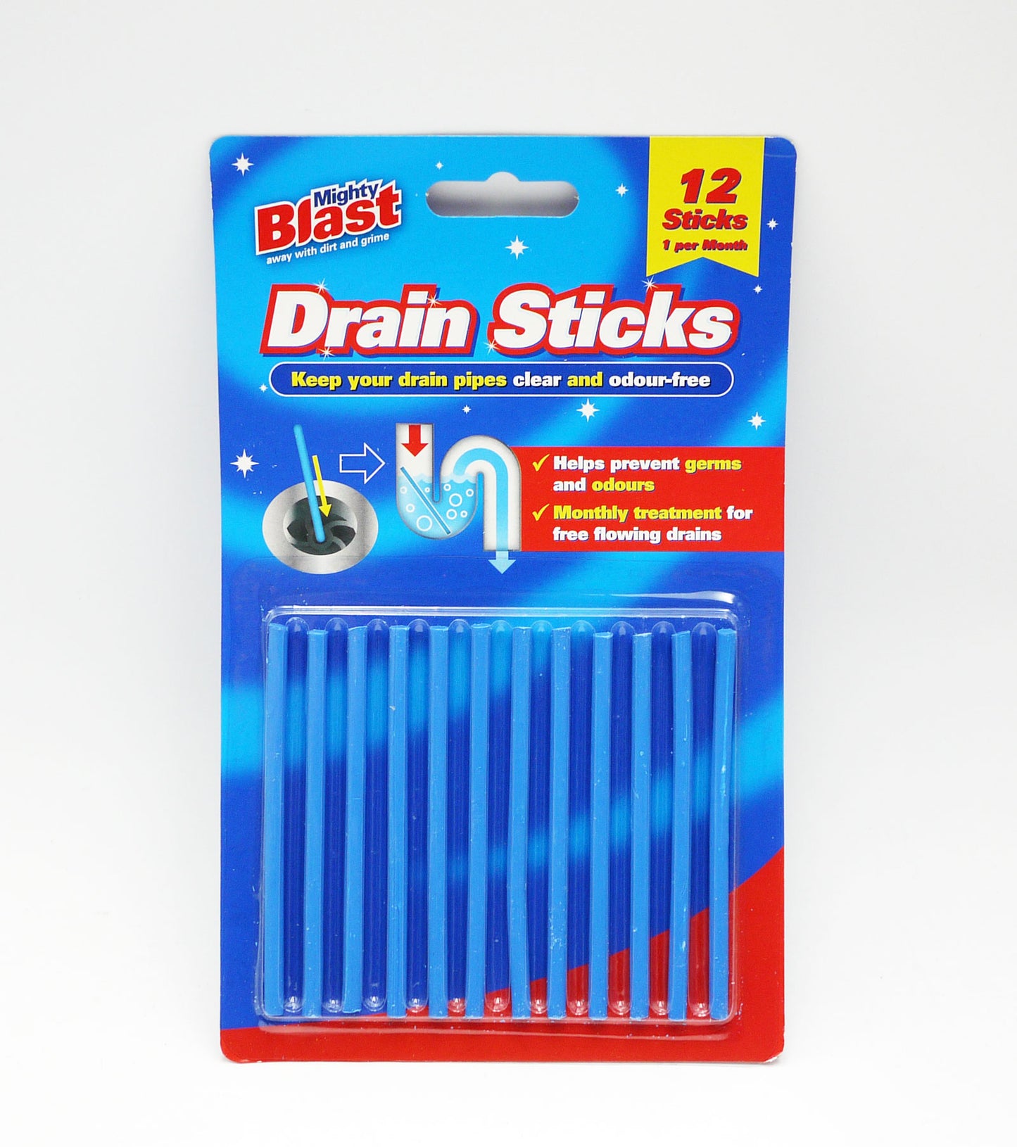 DRAIN STICKS IN DISPLAY 12 Pkt