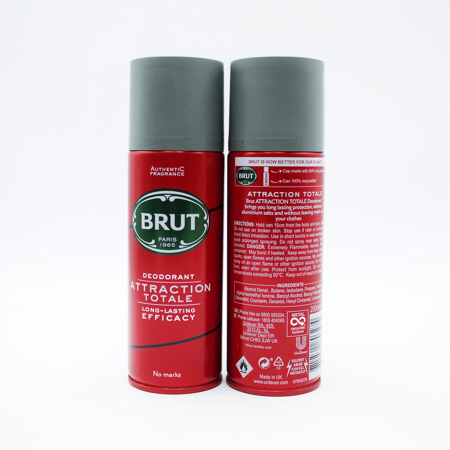 BRUT DEODORANT TOTAL ATTRACTION 200ML.