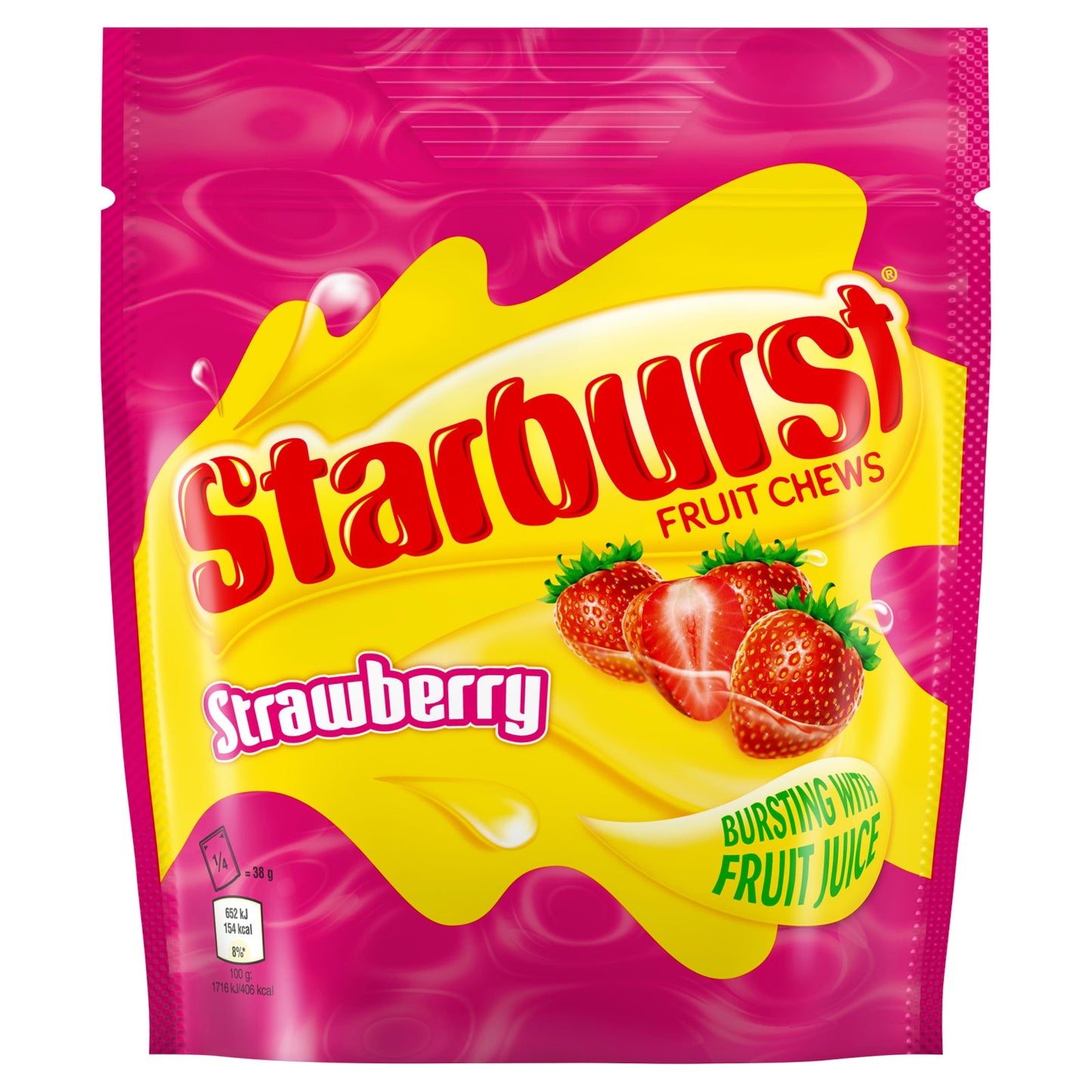 STARBURST POUCH STRAWBERRY 138gr