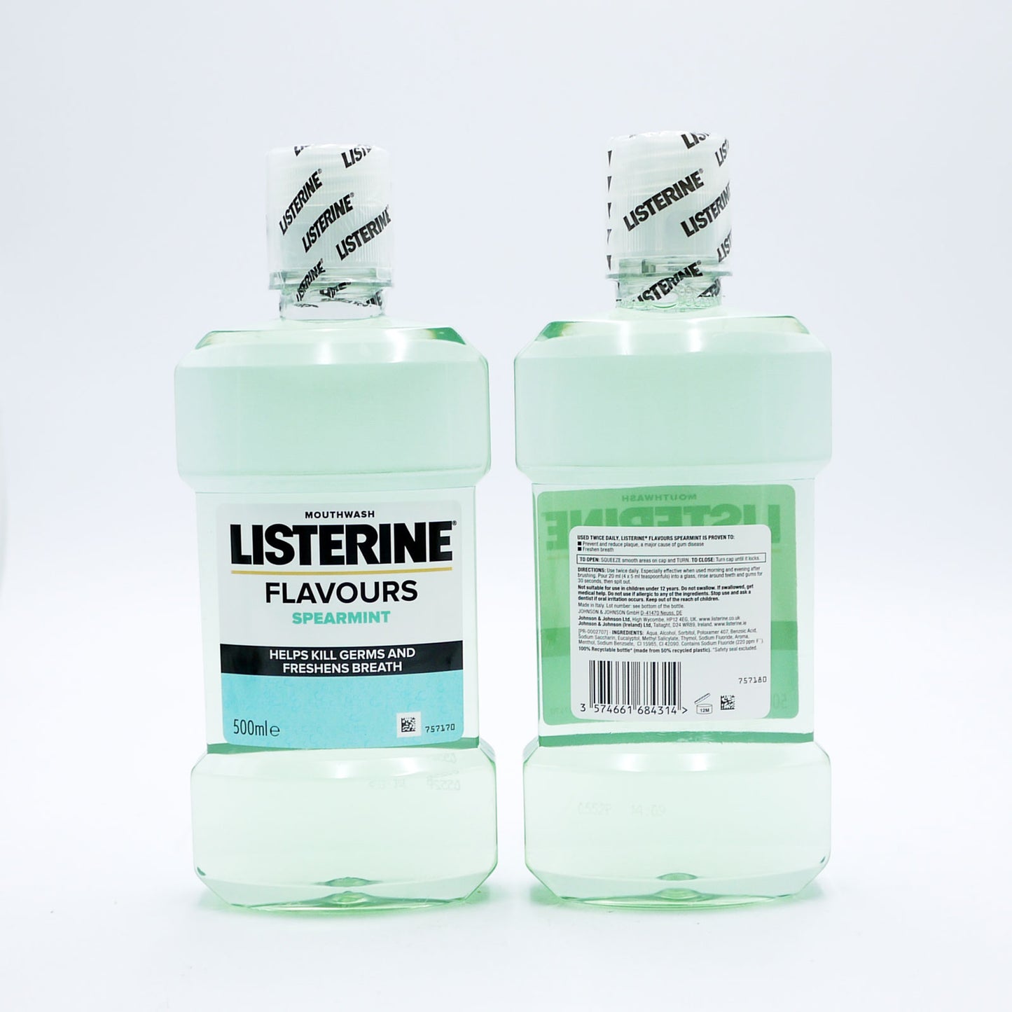 LISTERINE MOUTHWASH FLAVOURS SPEARMINT 500ML