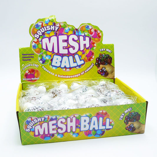 BALL SQUISHY MESH IN DISPLAY 7CM