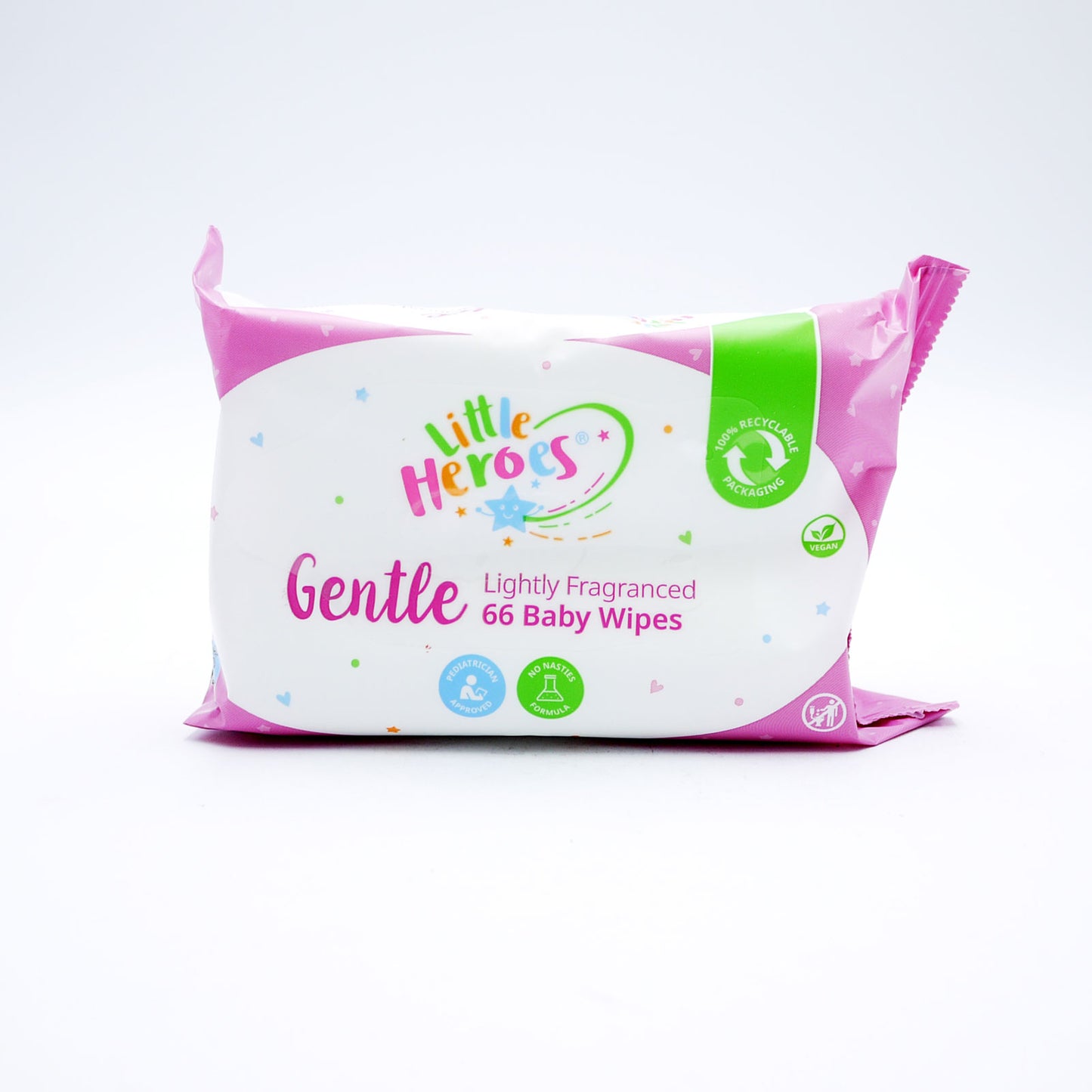 LITTLE HEROES GENTLE BABY WIPES 66s