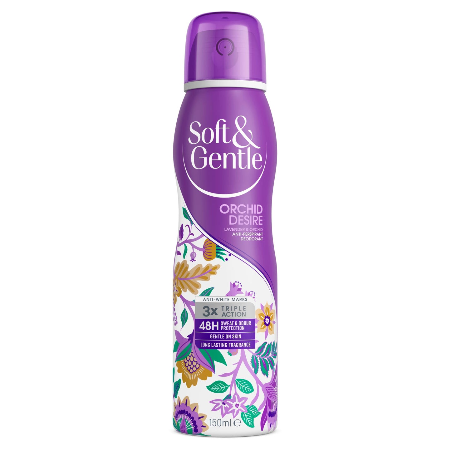 SOFT & GENTLE A/P DEODORANT ORCHID DESIRE 150ML