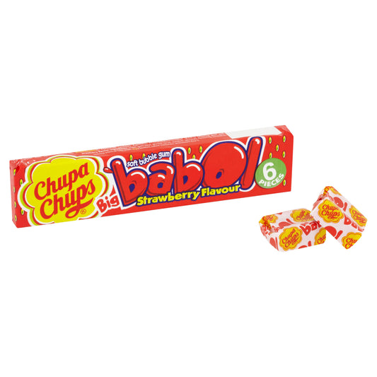 CHUPA CHUPS BABOL STRAWBERRY 27.6GM