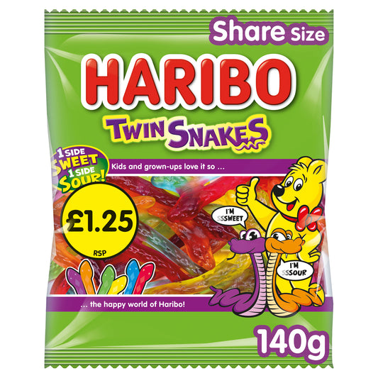 HARIBO TWIN SNAKES 140GM