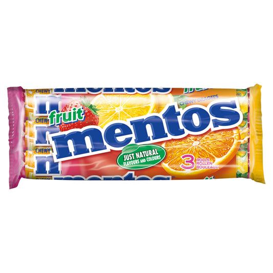 MENTOS FRUIT 3PACK