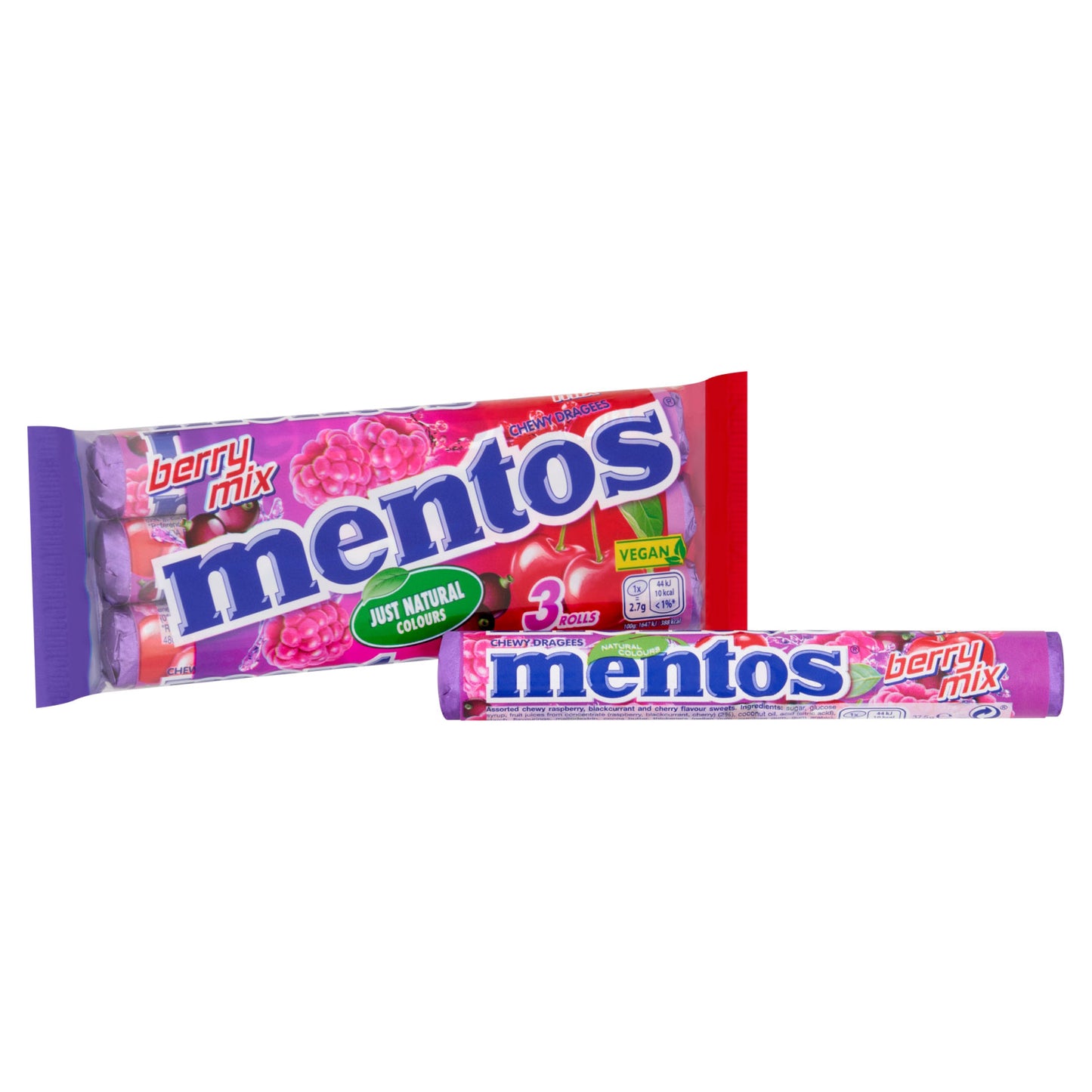 MENTOS BERRY MIX 3PACK