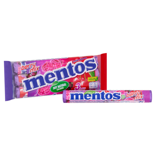 MENTOS BERRY MIX 3PACK