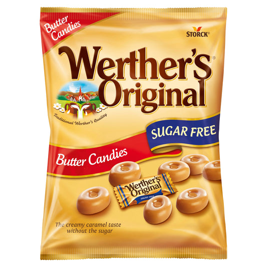 WERTHERS ORIGINAL SUGAR FREE BUTTER CANDY 80GM