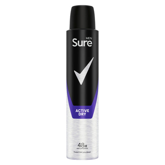 SURE MEN A/P ACTIVE DRY 200ML.