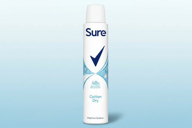 SURE A/P DEODORANT COTTON DRY 200ML.