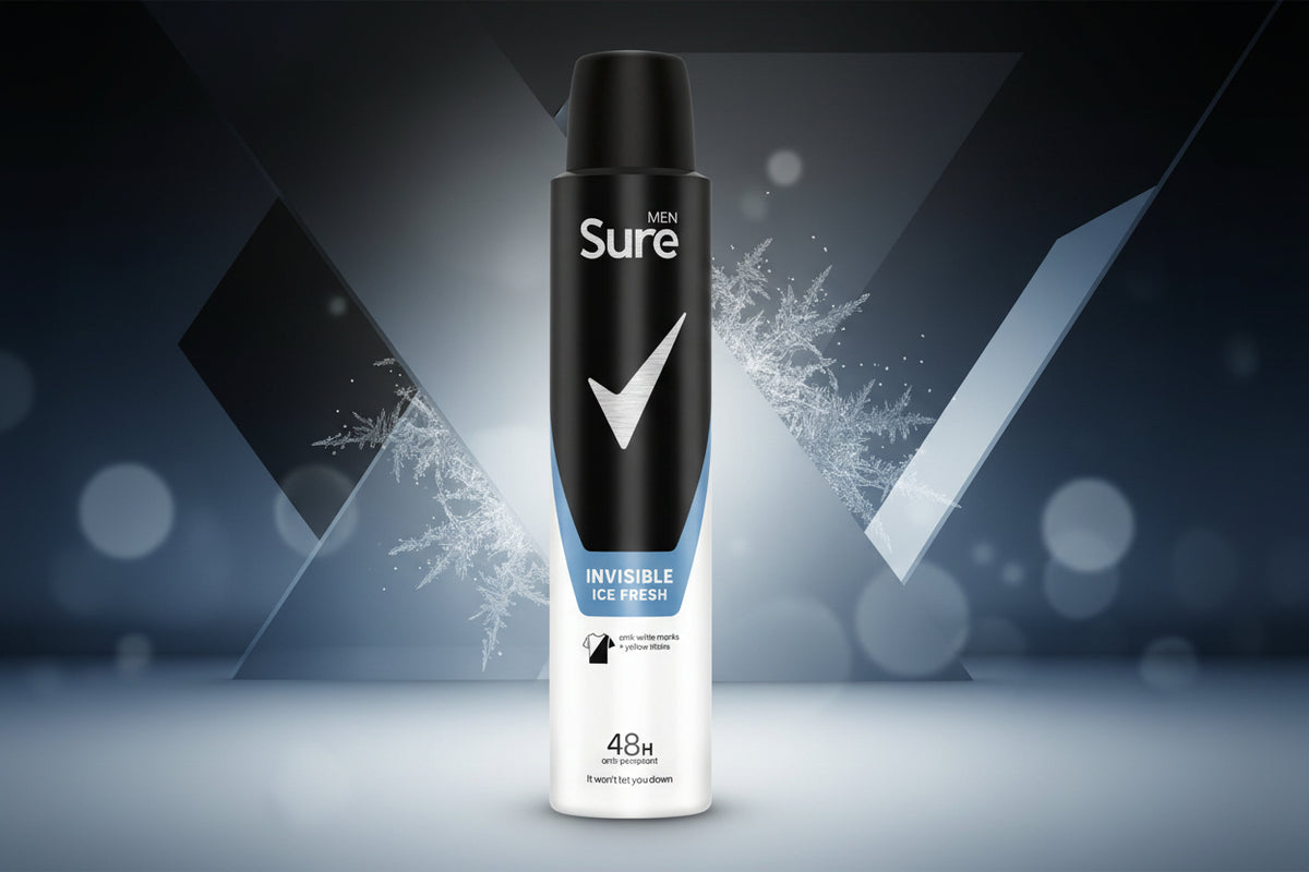 SURE MEN A/P INVISIBLE ICE 200ML.